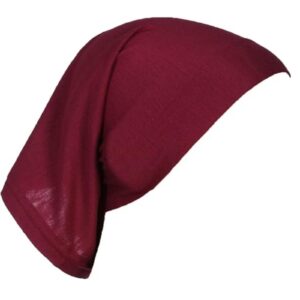 وشاح حجاب للنساء من قماش ليكار لتغطية الراس والعلاج الكيميائي (بني)