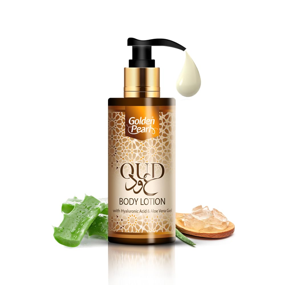 51aFif2NjzL جولدن بيرل لوشن مرطب للوجه والعناية بالبشرة للنساء من اود، 400 مل (مرطب) حمض الهيالورونيك ولوشن الوفيرا غير دهني للوجه والجسم