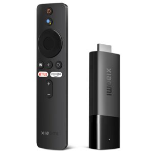Xiaomi TV Stick 4K, Mi Streaming Android TV Stick,Android T V 11 Streaming Device,Built-in Chromecast,IR Bluetooth Remote,Google Vocal Assistant, Compatible with Dolby Atmos and Dolby Vision, Black
