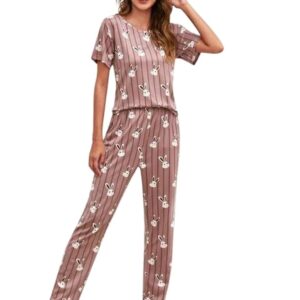 طقم بيجامة للنساء من لوكمارك، موديل AZ-LM-OG-NW05 (عبوة من قطعة واحدة)