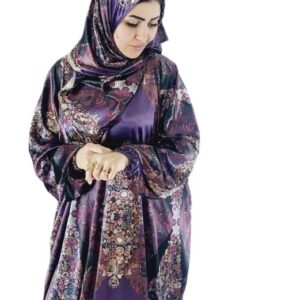 اسدال للصلاه والخروج والاستقبال من القطيفة مع طرحة مقاس وان سايز تلبيس حتى ١٢٠ كيلوا