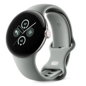 Google Pixel Watch 2 | 32GB+ 2GB RAM | Heart Rate Tracking, Stress Management, Safety Features - Android Smartwatch (4G LTE + Bluetooth/Wi-Fi, Champagne Gold Aluminium Case/Hazel Active Band)