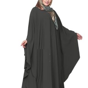 عبايه سعودي فرشه كريب مقاس موحد يلبس الي 150 كيلو للنساء , GS-4043Parent GAMAL SONS FOR ABAYA