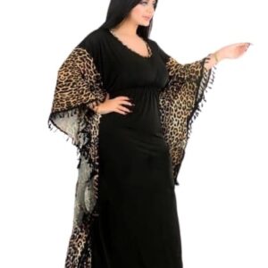 Black Outdoor Abaya (Free Size : 60-90 lbs)- Relaxed