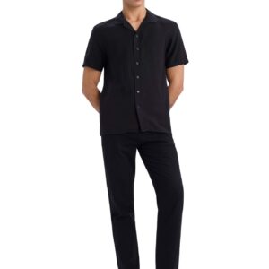 ديفاكتو بنطلون رياضي كاجوال بقصة ضيقة منسوج للرجال (عبوة من قطعة واحدة)