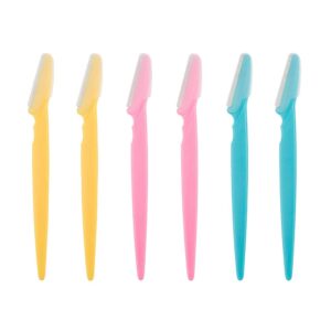 ايلوفا اداة تقشير الجلد والحواجب، ماكينة حلاقة ديرمابلاين للوجه مع غطاء دقيق للنساء والرجال، عبوة من 9 قطع