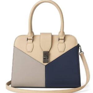 شنطة يد وكروس نسائية – بيج متعددة الألوان بتصميم أنيق