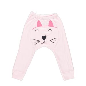 بابيلون سروال داخلي قطني للبنات مطبوع عليه قطة (عبوة من قطعة واحدة)