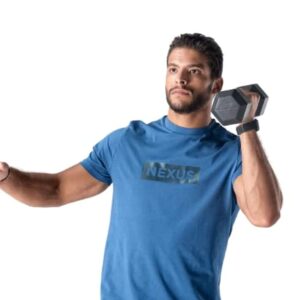 تيشيرت اصلي مصنوع من القطن نكساس أزرق L للرجال