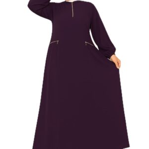 عبايه للخروج كريب فيرونا موديل 09 للنساء من GAMAL SONS FOR ABAYA