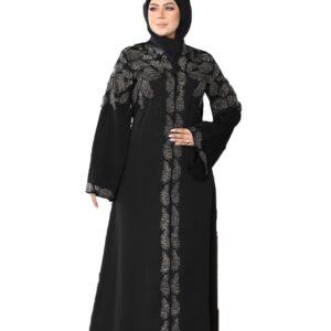 عباية الخامة حرير مكونه من 4 قطع عبايه و طرحه و حزام وبنطلون المقاسات من L إلي XXXL يلبس من 40 كيلو إلي 110 كيلو للنساء GAMAL SONS FOR ABAYA GS-6120-42290-Parent