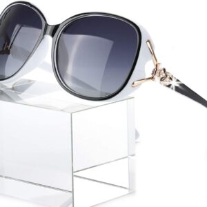 فيميلو نظارات شمسية عصرية مستقطبة للنساء كبيرة الحجم للحماية من الاشعة فوق البنفسجية