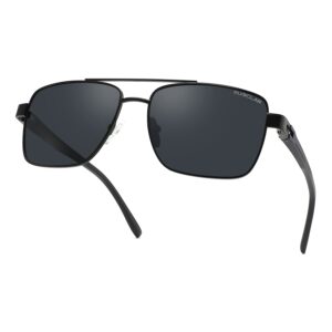 بوكيلار نظارة شمسية بعدسات مستقطبة خفيفة الوزن ومستطيلة للرجال والنساء مع حماية من الاشعة فوق البنفسجية 400 للقيادة والجولف من بايلوت