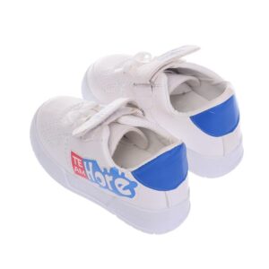 حذاء رياضي جلد برباط للمشي والاماكن الخارجية للفتيات الصغيرات مع كلمة "Team" على الجانب من اكسبرس