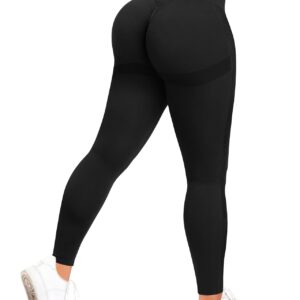 سراويل ضيقة نسائية بكشكشة من الخلف لرفع المؤخرة، مضادة للانزلاق بخصر عالٍ بدون خياطة من اجل تمارين اليوغا الحيوية في الصالة الرياضية