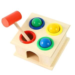 لعبة المطرقة التعليمية الصغيرة للاولاد من كياو وا، خشب، ألوان متعددة