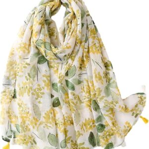 وشاح حجاب صيفي منعش مع شراشيب من نالاكال، مصنوع من الفوال الناعم وجيد التهوية، شال بوهو عصري، مناسب للربيع الى الشتاء، هدية للمناسبات الخاصة (صيف منعش، 70.8 × 35.4 انش)