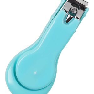 قصافة أظافر آمنة للأطفال من اتش يو اف اند ان يو اف، للعناية بالأظافر والباديكير للأطفال، أزرق (بلو ستريت)