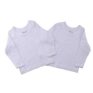 طقم ملابس داخلية للأطفال مكون من فانلة بأكمام طويلة ورقبة دائرية للأطفال الصغار والرضع من الصياد