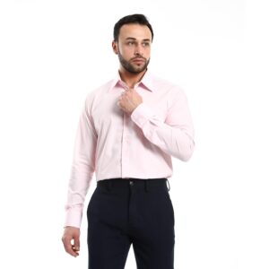 قميص كلاسيكي سادة بقصة عادية رجالي من اندورا، 36W24M3907 غربي