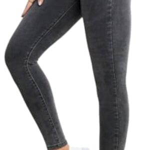 DALY للنساء بنطلون جينز ضيق ليكرا