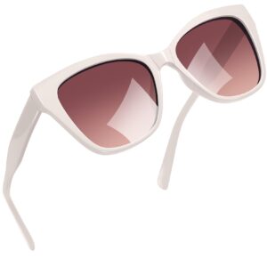 نظارة شمسية للنساء بعدسات مستقطبة ونمط عين القطة للحماية من الأشعة فوق البنفسجية بإطار TR90 كبير من جوبين، نظارات شمسية عصرية كلاسيكية كبيرة الحجم