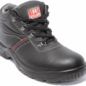 حذاء سيفتي للعمل من باندا تريكا 1007، جلد اسود، مقدمة من الستيل، صنع في ايطاليا (اسود، 41)