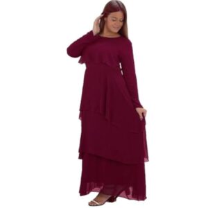 فستان نسائى شيفون ببطانة