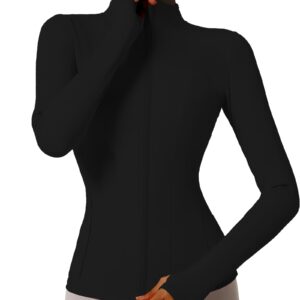 سويت شيرت رياضي للجري وممارسة الرياضة قابل للتمدد بسحاب كامل ومزود بجيوب من لوكاتشي