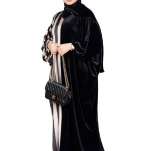 حجاب للنساء مصنوع من القطيفة، مقاس موحد، بتصميم أنيق