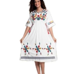 تاليا # فستان حريمي قصير في حزم من الجبين