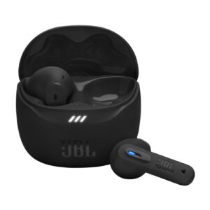 JBL TUNE FLEX 2 True Wireless Adaptive noise cancelling with Smart Ambient, Up to 48 hours total playback, IP54 dust and water resistant, JBLTFLEX2BLK, Black