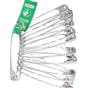 دبابيس مشابك احرام كبيرة – عدد 12 دبوس | خامة معالجة غير قابلة للصدأ | تثبيت قوي وآمن أثناء لبس الاحرام