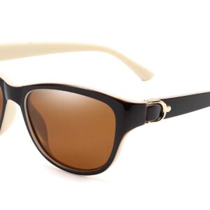 FEISEDY Women Vintage Polarized Cateye Sunglasses UV400 Protection B2476