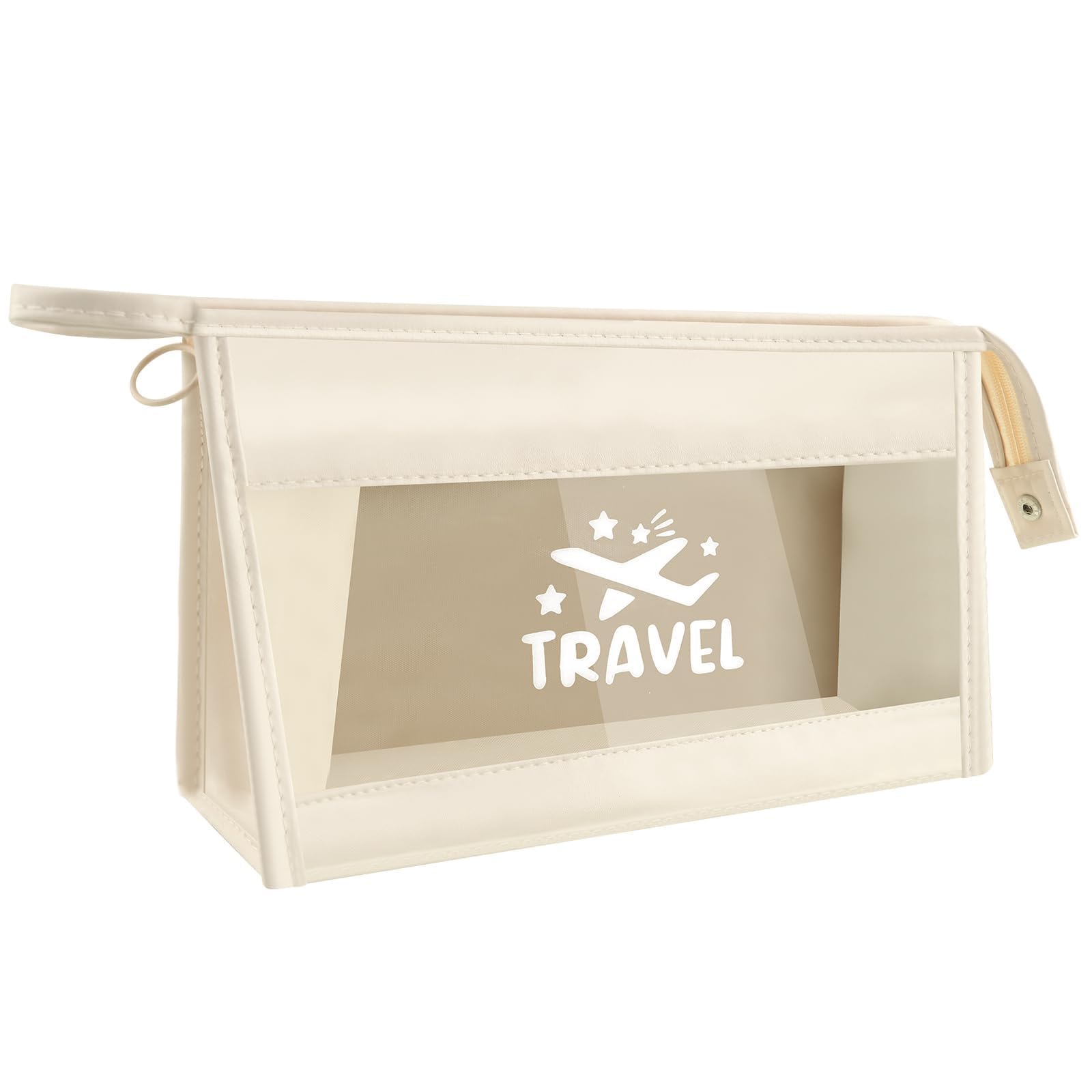 51xB06wMIHL شنطة سفر شفافة من اكس سبرينج، شنطة منظمة لمستحضرات التجميل مقاومة للماء من بلاستيك PVC مع سحاب امن، شنطة مكياج صغيرة محمولة لمستحضرات التجميل ومستلزمات العناية الشخصية