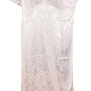 إسدال للحج والعمرة من كيان للسيدات، مصنوع من قطن جابر، باللون الأبيض، بتصميم تقليدي إسلامي