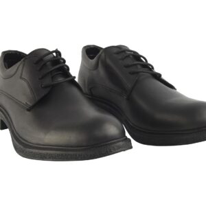 حذاء جلد طبيعي للرجال أسود - 163