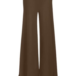 سروال بالازو مريح قابل للتمدد بتصميم ساق عريضة للنساء من ارولينا