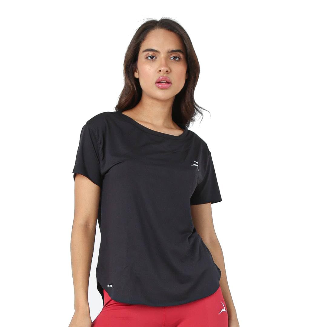 51zsACkmbRL تيشرت بيسيك خفيف كم قصير سريع الجفاف للنساء من دو