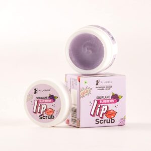 بيلغريم مقشر شفاه للنساء والرجال من سكوالين لشفاه ناعمة | مقشر شفاه للشفاه الداكنة | مقشر شفاه بالسكر وزبدة الشيا لتقشير لطيف وشفاه رطبة وناعمة | 8 غرام