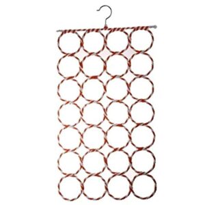 شماعة لتعليق السكارف، منظم لتوفير المساحة يمكن أن يعلق عليها الكرافتات والأحزمة والسكارفات والشرابات