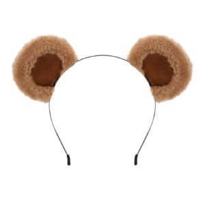 SIOTMERA Ears cute headband fluffy headband animal headwear party cosplay makeup face wash