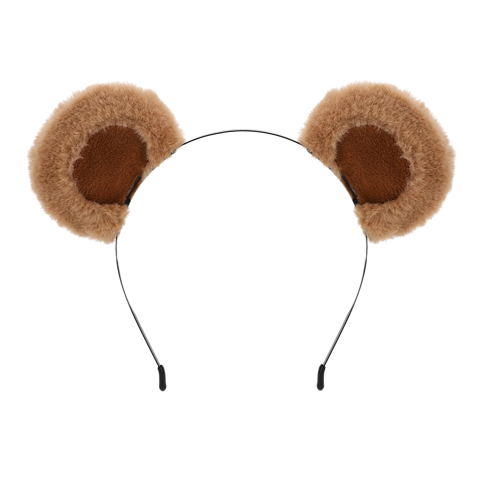 61-tLdsWD5L SIOTMERA Ears cute headband fluffy headband animal headwear party cosplay makeup face wash