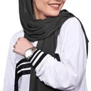 كاستويف قبعة بيسبول نسائية من قطعة واحدة 2 في 1 من الشيفون للحماية من الشمس، وشاح حجاب مع قبعة قطنية، قبعة عمامة طويلة، غطاء كامل للصلاة، شال اسلامي، غطاء راس لمرضى السرطان الكيماوي