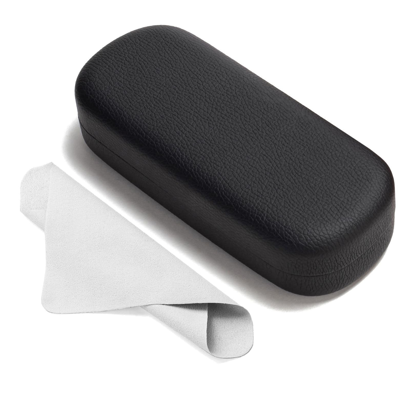 6118-bVsFmL حافظة نظارات بهيكل صلب، حافظة نظارات من الجلد الصناعي للنظارات الشمسية بتصميم كبير من مارفوليا