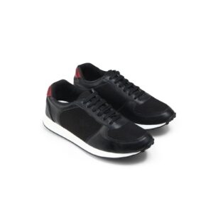 حذاء اوكسفورد كاجوال جلد طبيعي للرجال من رود ووكر، مقاس 45، أسود Otex-RM01