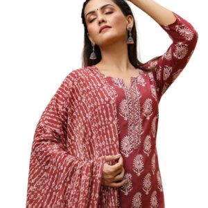 Vaamsi Women VKSKD1030B Kurta Set With Dupatta (pack of 1)