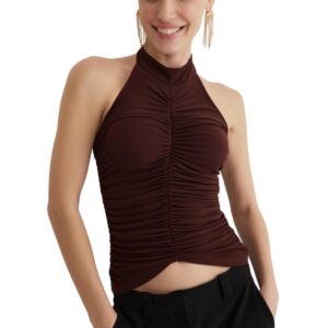 ترنديول بلوزة قصيرة للنساء TPRSS25BS00002