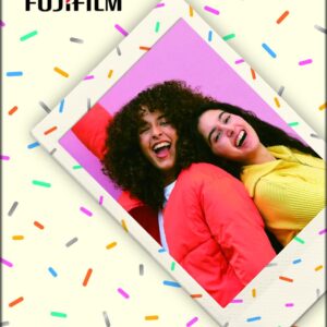 instax instant mini film with SPRINKLES decorative border, 10 shot pack, suitable for all instax mini series cameras and mini LINK smartphone printers