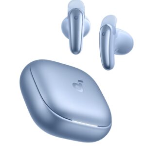 soundcore Liberty Buds by Anker,Semi-in-Ear Design, Removable Ear Fins, Real-Time Adaptive Noise Cancelling, Fast Charging, Wireless Bluetooth Earbuds,Translation Earbuds, 30H Playtime